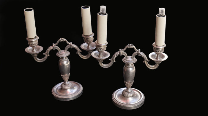 Paire de lampes XIXème